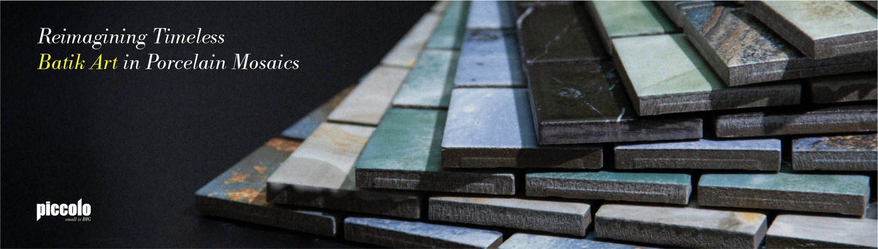 Réinventer l'art intemporel du batik en mosaïques de porcelaine