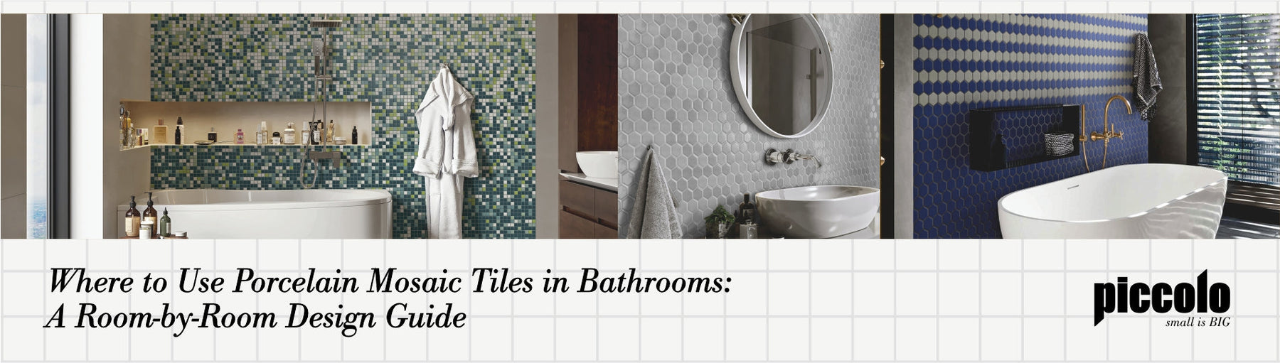Where to Use Porcelain Mosaic Tiles in Bathrooms: A Room-by-Room Design Guide