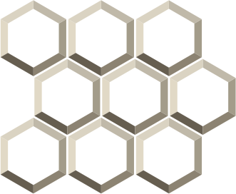 10x10 cm Hexa Metro