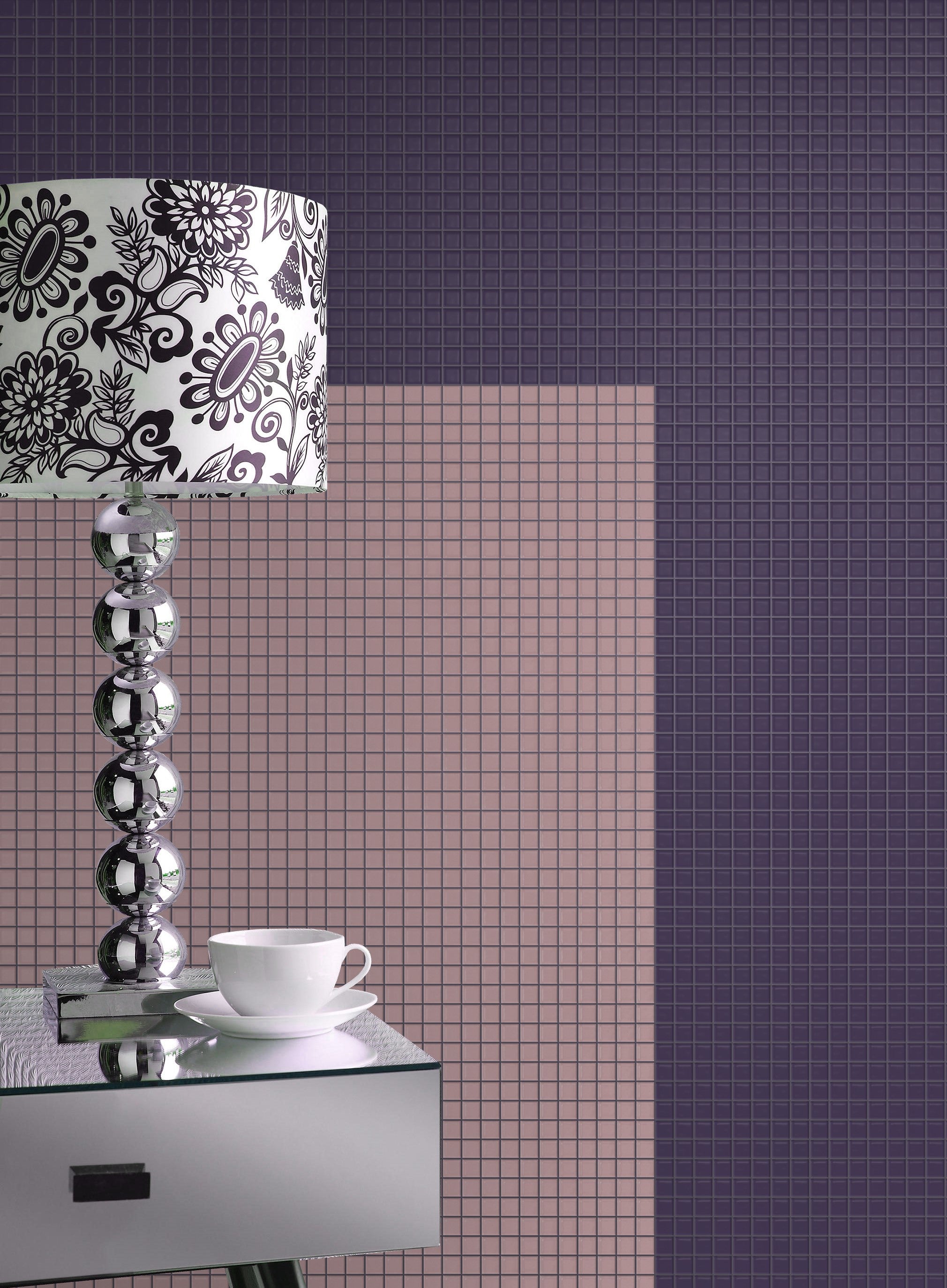 2.5x2.5 cm Aligned | Plain | Silk