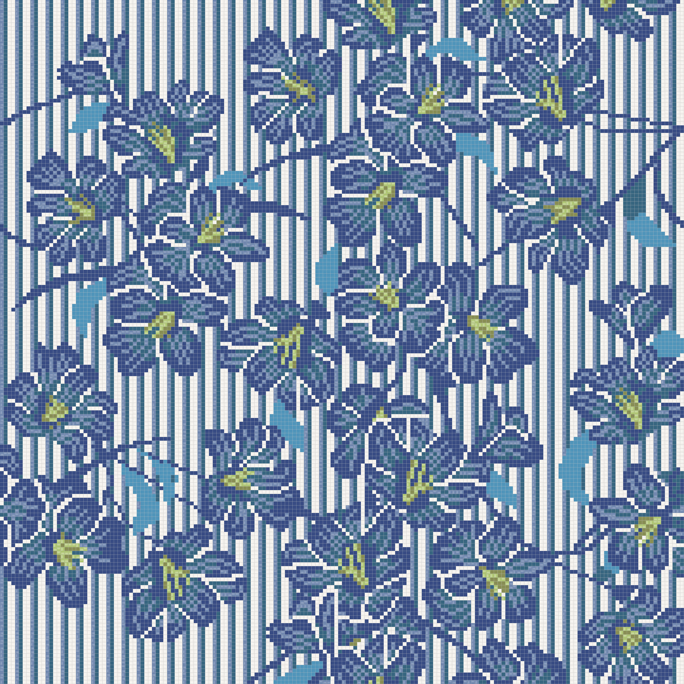 2.5x2.5 cm Aligned | Mural